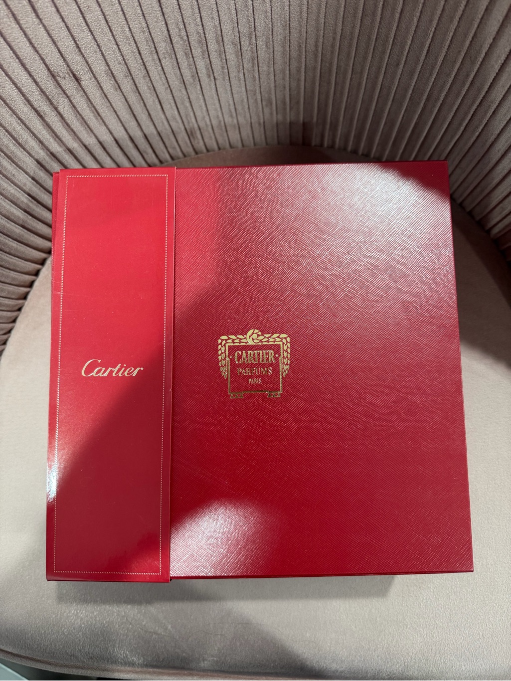 Cartier Red And Gold Parfums Presentation Case